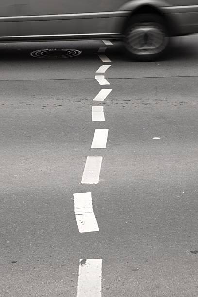 istock Skew dotted line on the pavement 2231941966