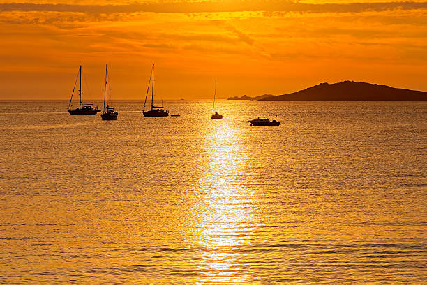 Sunset over water