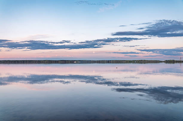 istock Blue lake with cloudy sky, natural background. 2231944893