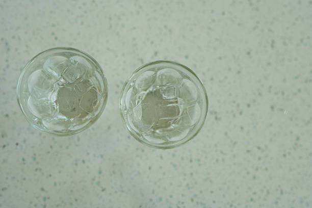 istock Two glass cool water with ice at coffee shop 2231946819
