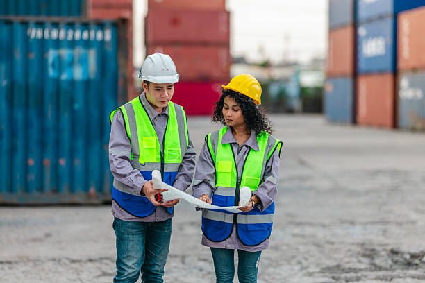 istock Eco-Friendly Logistics Planning with Blueprint Analysis 2231951303
