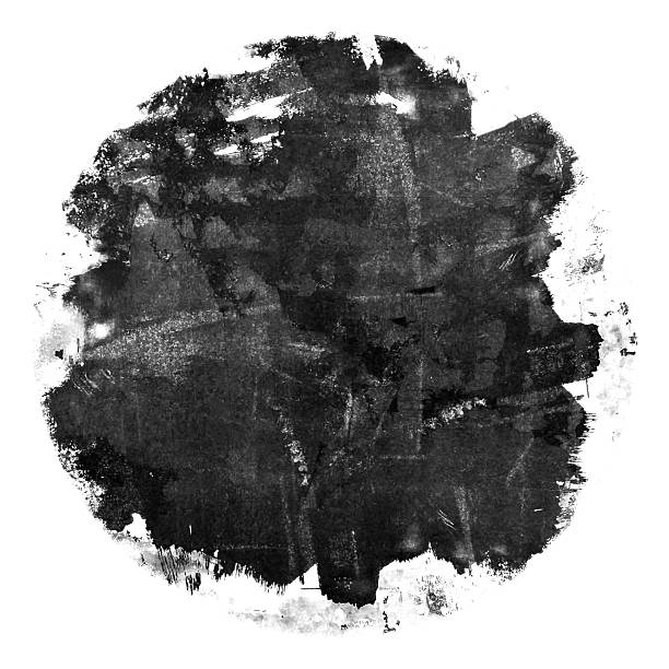 istock Black abstract grunge texture isolated on white background. Scratched and dirty background 2231951567