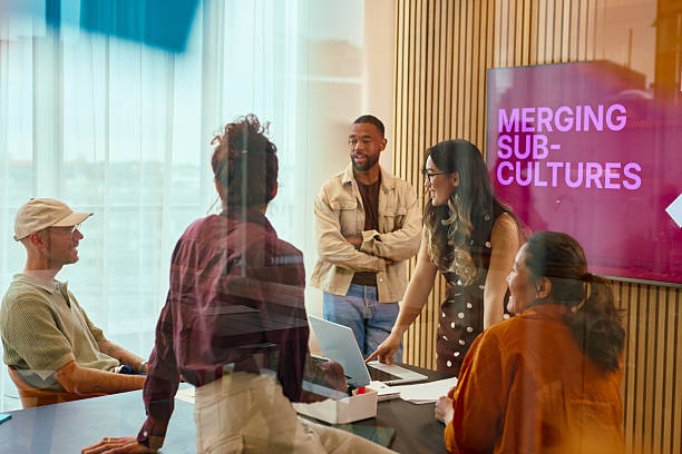 istock Business team collaborating on project in modern office 2231951958