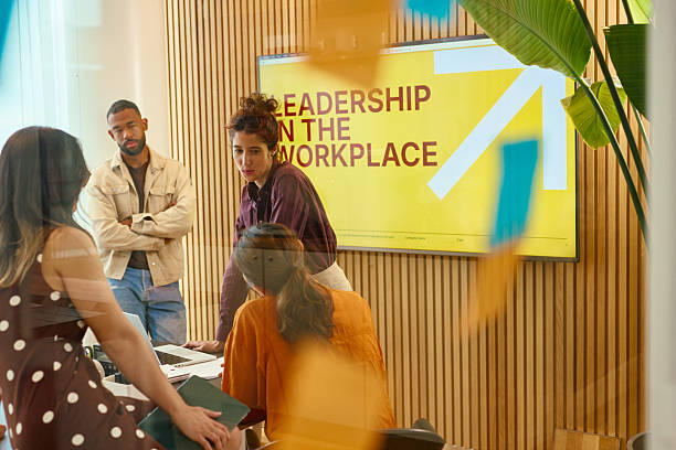istock Managers leading a leadership training session in the office 2231951980