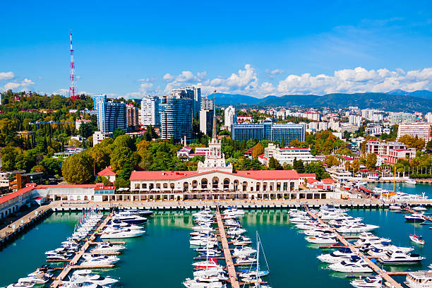 istock Sochi aerial panoramic view, Russia 2231956635