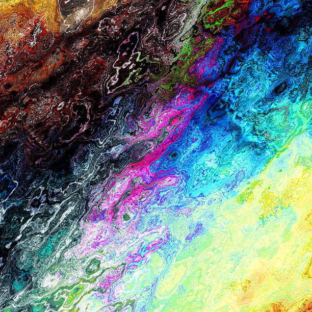 TV noise static effect, abstract glitch background. Fractal digital art pattern.