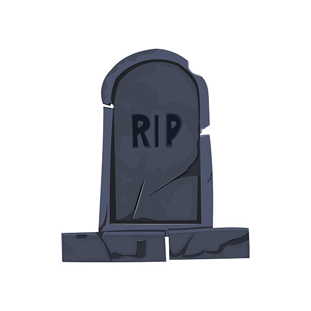 istock Isolated vector illustration of a tombstone for Halloween celebration 2231957959