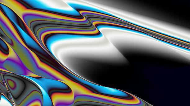 istock Exploring the Concept of Abstract Wave Patterns Rendered in Vibrant and Rich Colors 2231965308