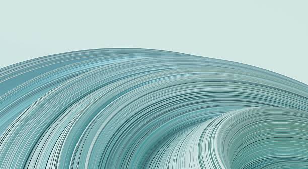istock Beautiful clean 3d wavy twisted shape abstract background wallpaper 2231968977