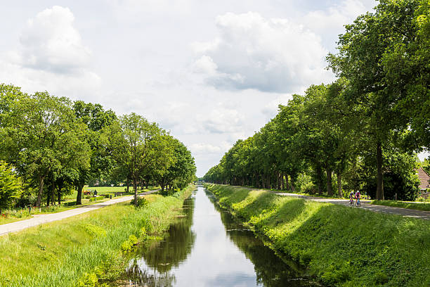 istock Landscape along canal in Drenthe The Netherlands 2231973704