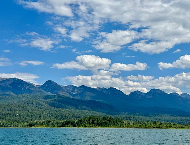 istock Cumulus clouds over Montanas Mission Mountains and Flathead Lake 2231974715