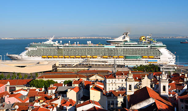 Royal Caribbean International cruise ship Independence of the Seas docked in port 26 May 2025 Lisbon Portugal