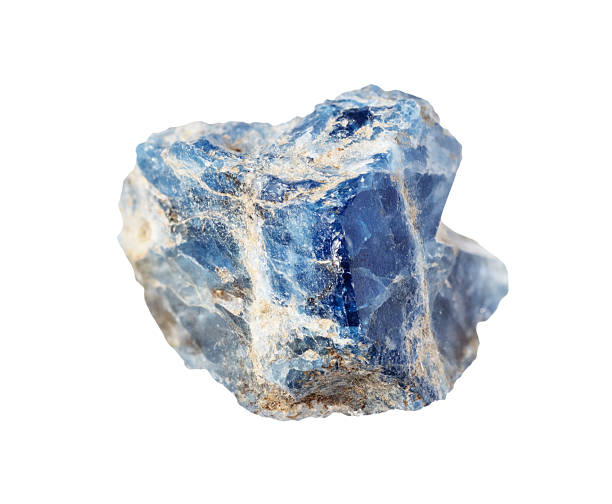 istock unworked natural benitoite mineral cutout on white 2231982647