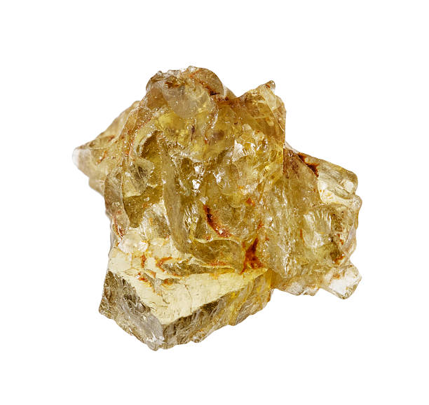 istock rough natural sinhalite mineral cutout on white 2231982648