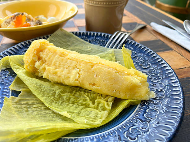 istock Delicious Ecuadorian / Chilean humitas served on a plate. 2231984129