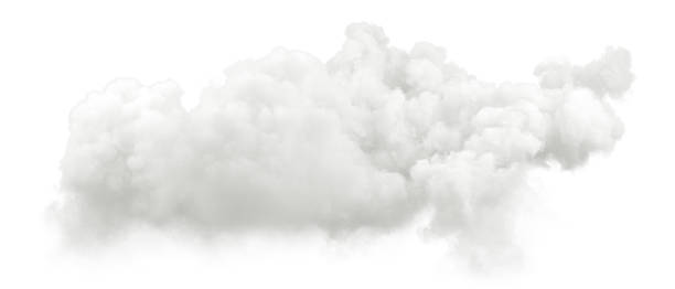 istock Dreamy explode steam clouds shapes on white backgrounds 3d illustrations 2231984787