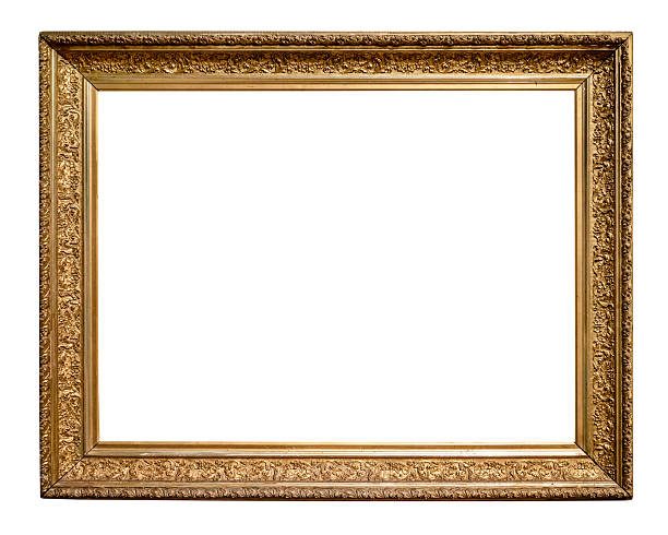 istock old horizontal golden carved painting frame cutout 2231986935