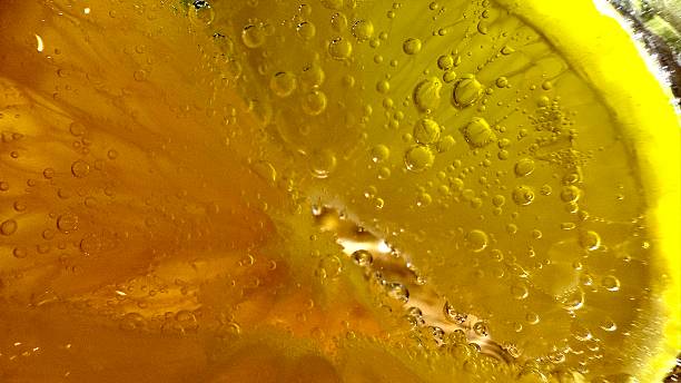 Pouring water in the glass jar