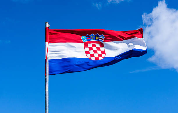 istock Croatian national Flag 2232001202