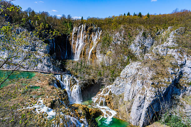 Part of the Waterfalls of Plitvice Lakes National Park