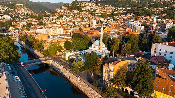 istock Sarajevo city aerial drone view 2232008029