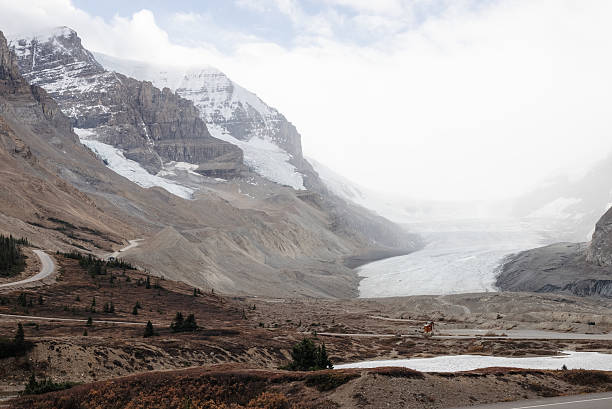 Toe of the Athabasca Glacier Trailhead. Jasper, Canada.