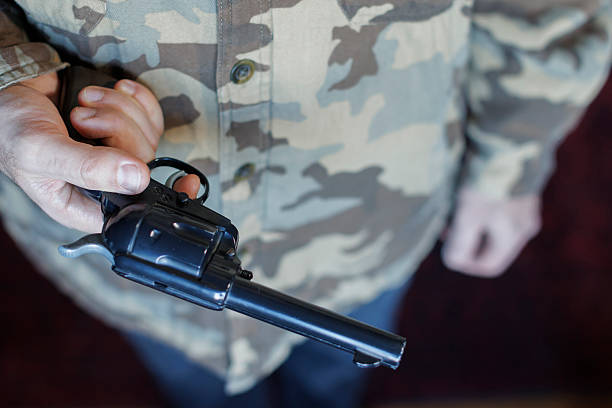istock Soldier with depression contemplating suicide 2232016916