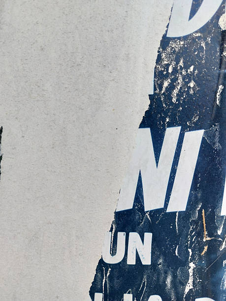 istock Torn and ripped street poster background with text 2232035815