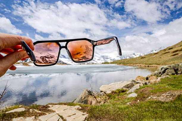 istock Sunglasses View of Alpine Lake 2232036498