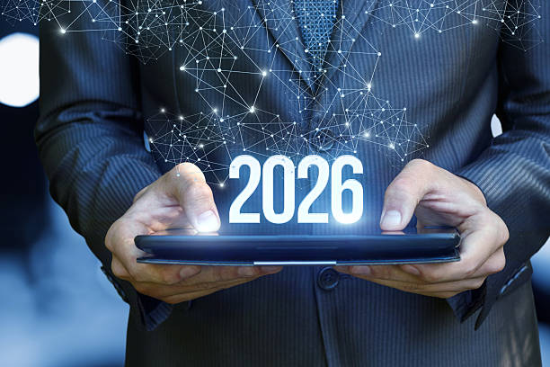 istock Future technology vision for 2026 in business transformation. 2232038965