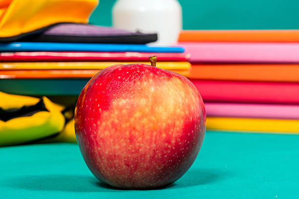 Colourful table setting of ripe fruits