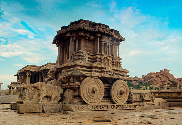 istock Iconic stone chariot temple at the Vittala Temple 2232040730