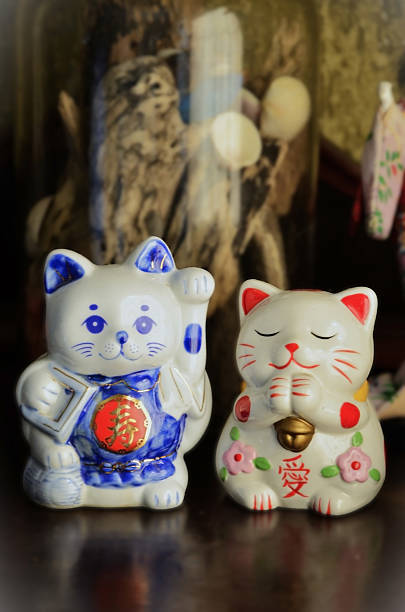 istock Japanese Ceramic Lucky Cats Maneki Neko 2232046880