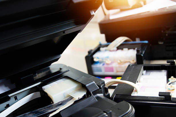 istock Side view of the printer and ink tank 2232054474