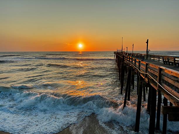 Rodanthe pier at sunrise