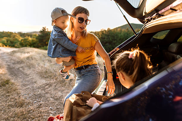 istock Family preparing for a walk in nature. 2232060643