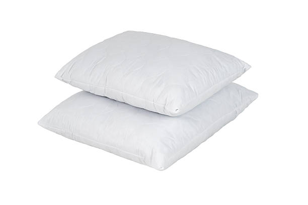 istock sleep pillows with cotton cover, isolate on a white background 2232062561