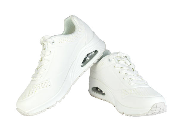 istock A pair of white sneakers on white background 2232069210