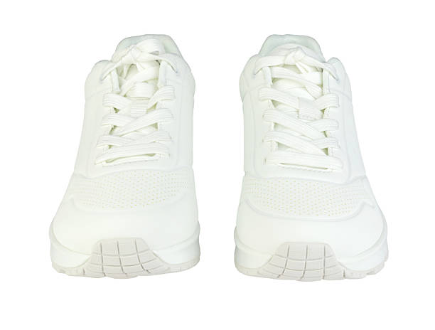 istock A pair of white sneakers on white background 2232069235