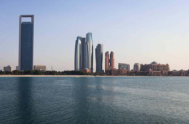 istock Modern Abu Dhabi skyline with high-rise towers 2232072091