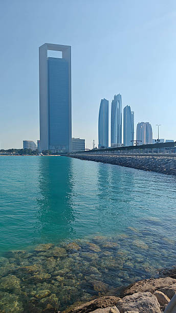 istock Modern Abu Dhabi skyline with high-rise towers 2232072096