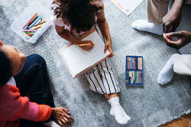 istock Family Bonding Through Creative Drawing and Coloring Activities at Home 2232075978