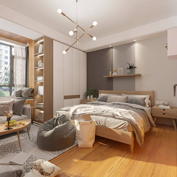 istock 3d render of modern bedroom 2232076096