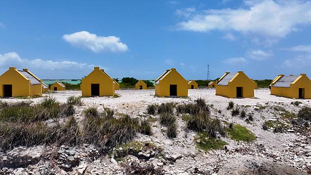 istock Red Slave Huts At Kralendijk In Bonaire Netherlands Antilles. 2232081702