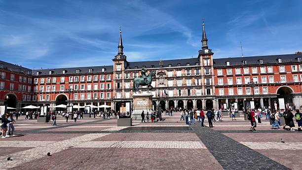 istock Scenic Mayor Square at Madrid Comunidad de Madrid Spain. 2232081885