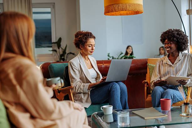 istock Businesswomen having an interview with an intern 2232090315