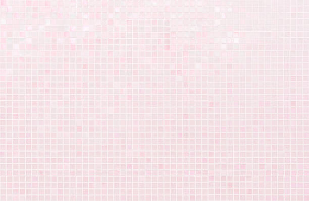 istock Colorful pastel pink ceramic wall and floor grid tiles abstract background. Design geometric mosaic texture decoration. 2232097198