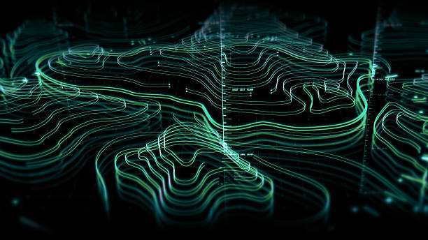 istock Futuristic Holographic Terrain environment 2232104181