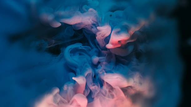 istock Fluid mix swirling mist paint water wave texture 2232108300