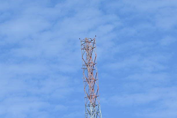 telecommunication tower near the mountains